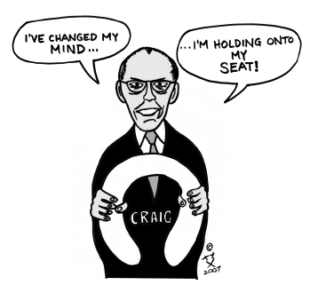 Sen. Larry Craig with toilet seat